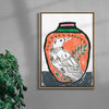 Tūī Bird contemporary wall art print by Caitlin Flood-Molyneux - sold by DROOL