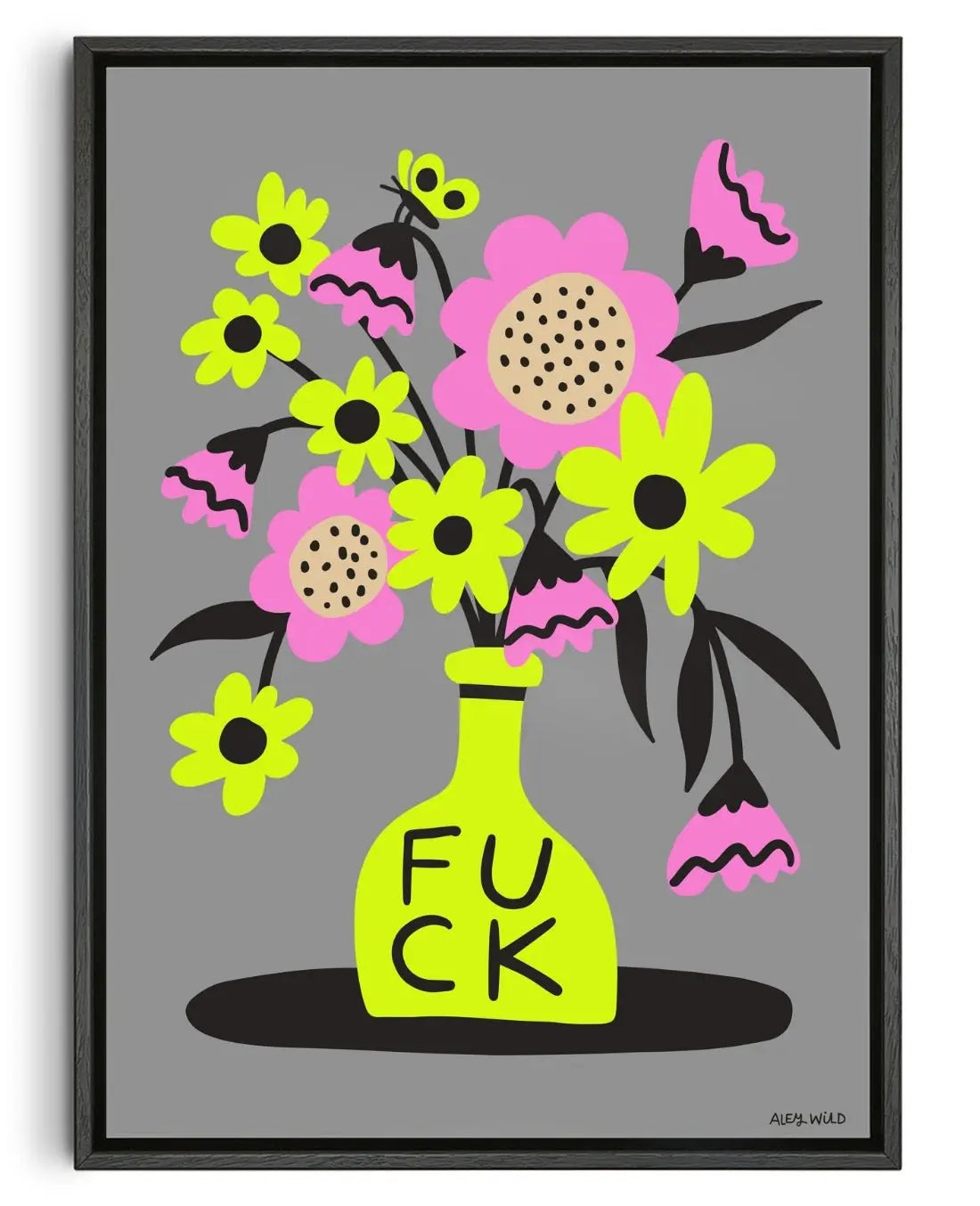 FUCK contemporary wall art print by Aley Wild - sold by DROOL