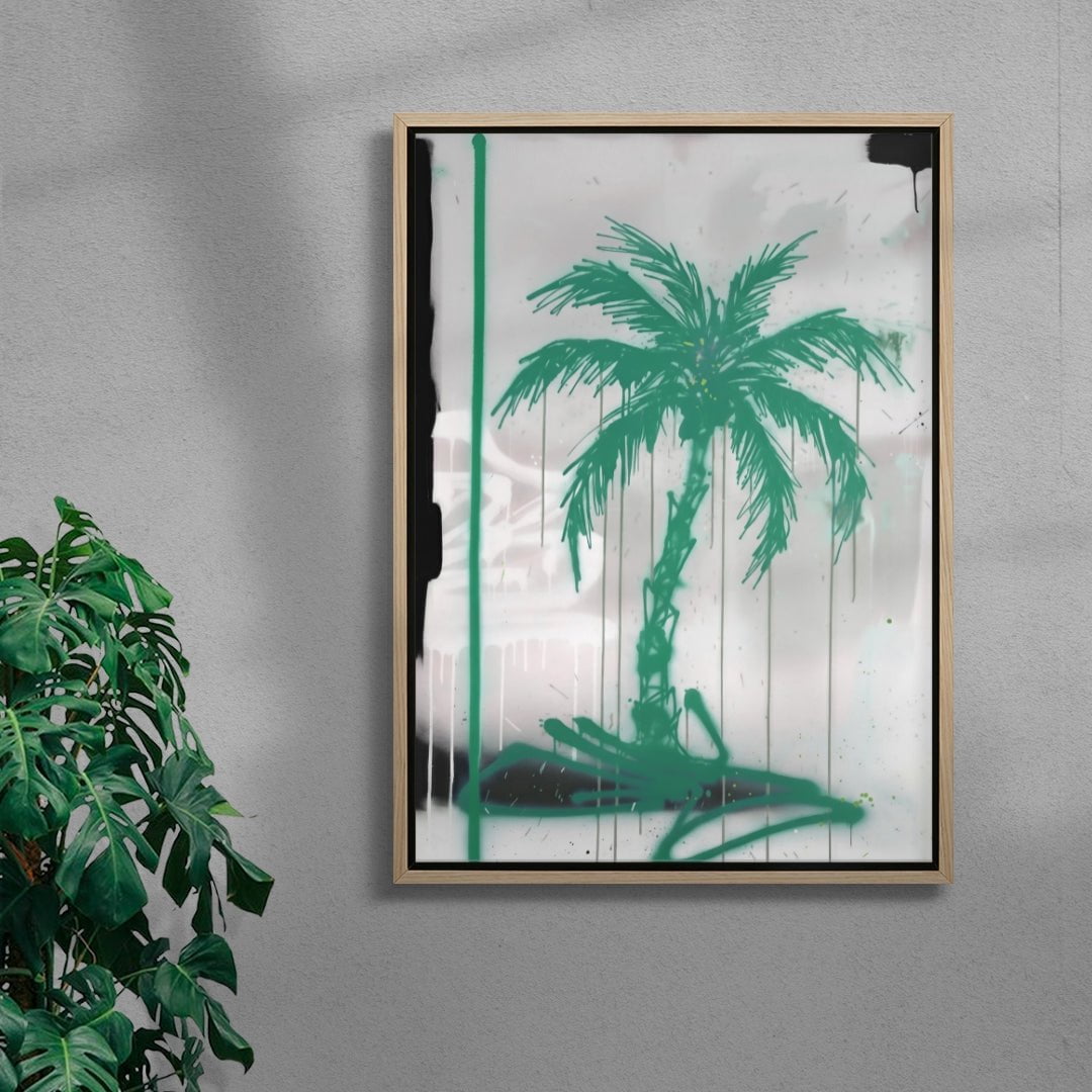 Palm’s Spaghetti contemporary wall art print by Dom Russo - sold by DROOL