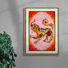 Tigress contemporary wall art print by Kwonny - sold by DROOL