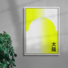Sun contemporary wall art print by John Schulisch - sold by DROOL