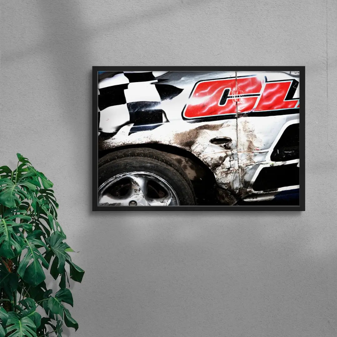 Battered contemporary wall art print by Armando Ferrari - sold by DROOL