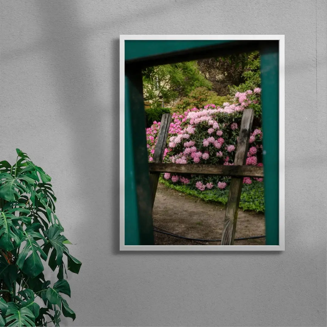 Pink Rhododendrons contemporary wall art print by Igor Zacharov - sold by DROOL