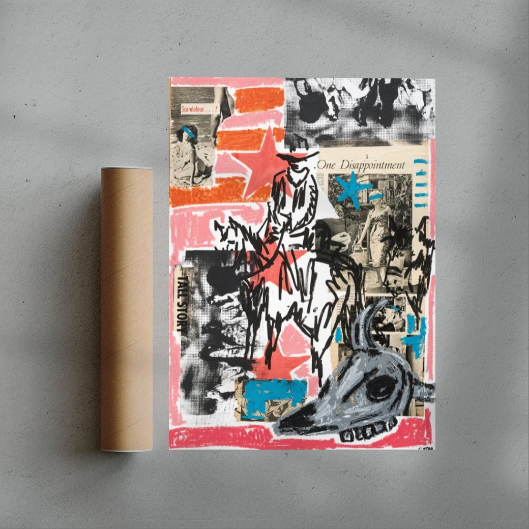 The Wild West contemporary wall art print by Caitlin Flood-Molyneux - sold by DROOL