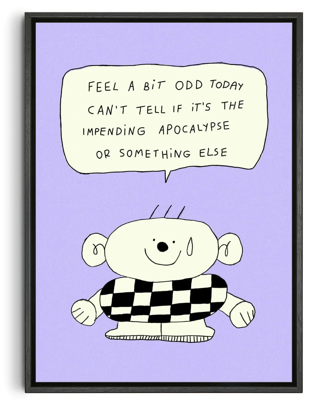 A Bit Odd contemporary wall art print by Bianca Beneduci Assad - sold by DROOL