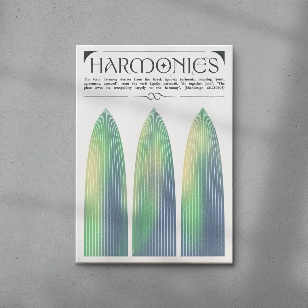 Harmonies contemporary wall art print by Alexander Khabbazi - sold by DROOL