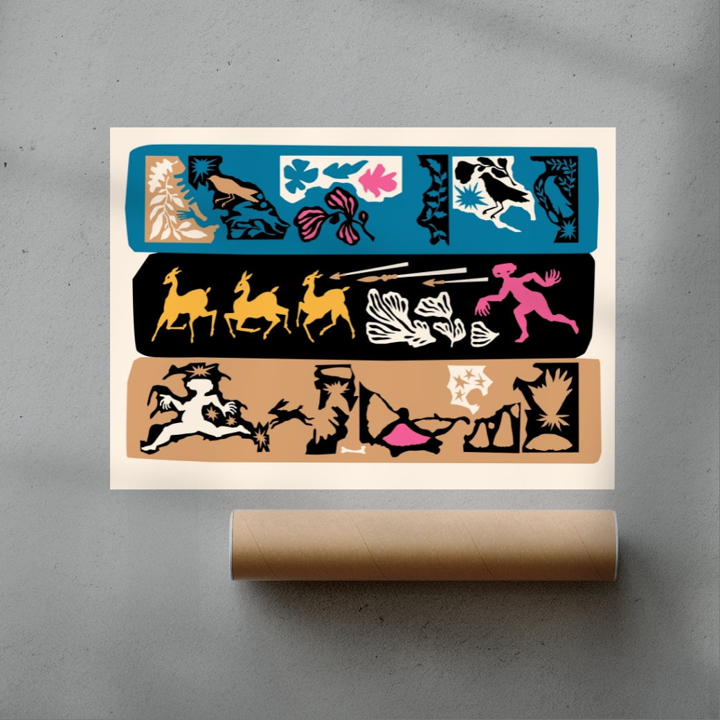 Hunting Gods contemporary wall art print by Nick Liefhebber - sold by DROOL