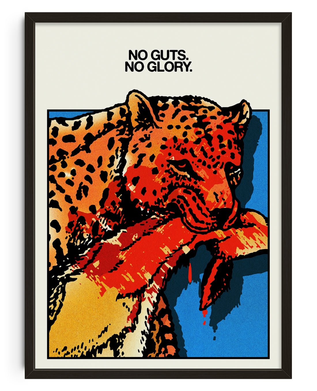 No Guts. No Glory. contemporary wall art print by Othman Zougam - sold by DROOL