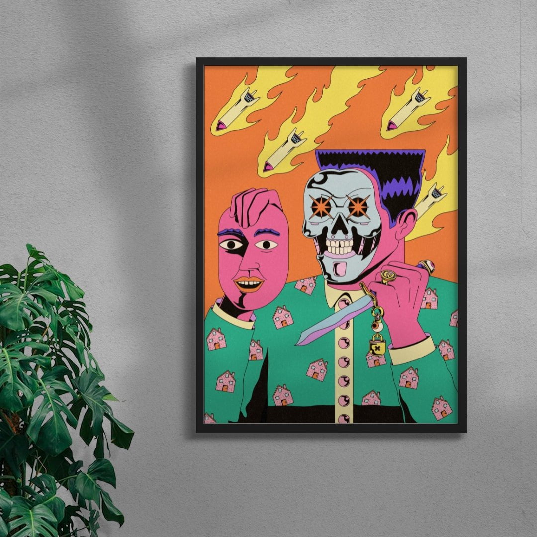 Utopia contemporary wall art print by Azaazelus - sold by DROOL