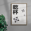 Cheers. Good Health contemporary wall art print by Xela - sold by DROOL