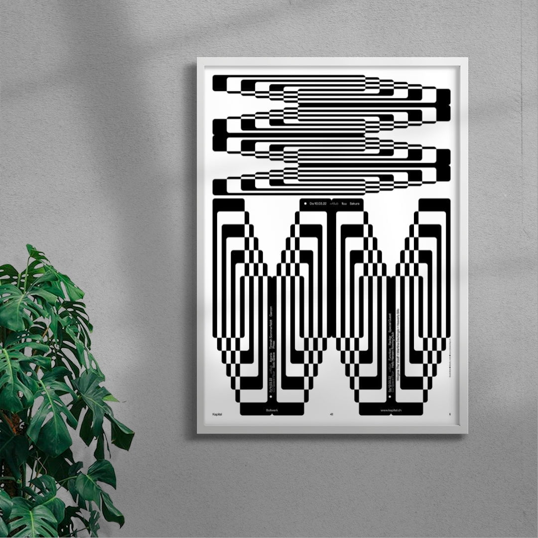 Bollwerk Weekender contemporary wall art print by Bollo - sold by DROOL