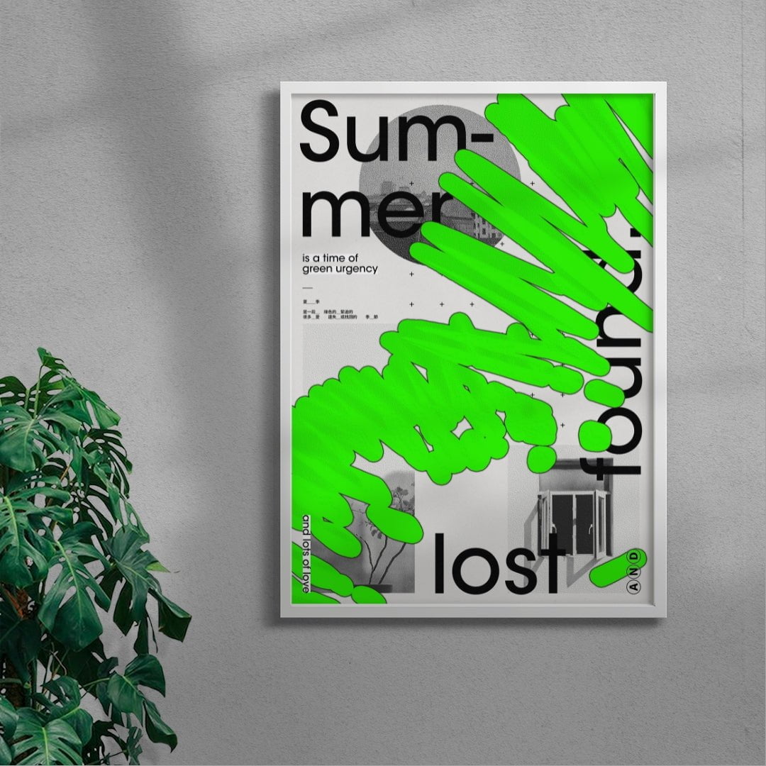 SUMMER contemporary wall art print by cloud.cb - sold by DROOL