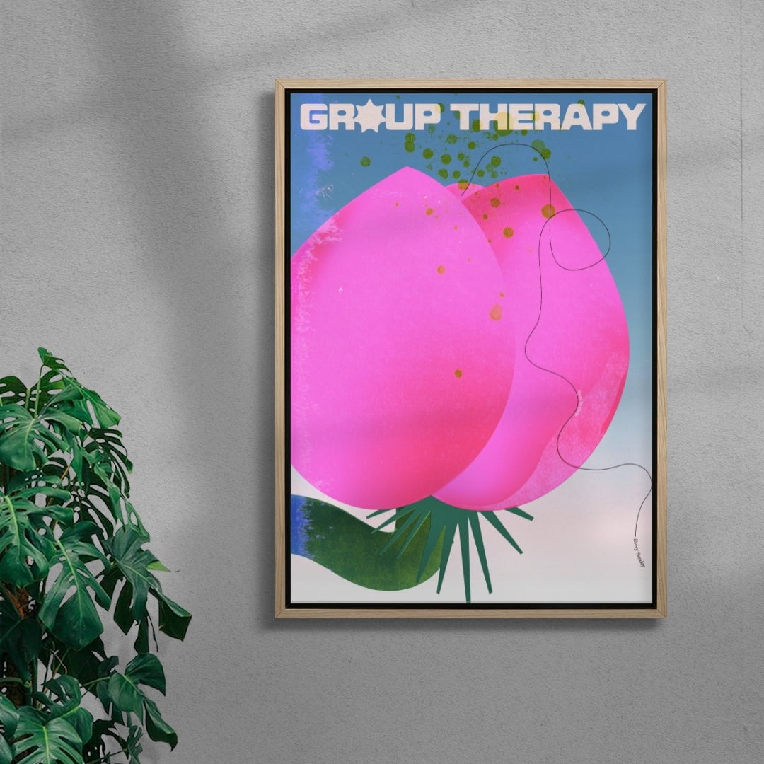 Group Therapy contemporary wall art print by Ciara Wade - sold by DROOL