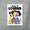 Play It Louder! contemporary wall art print by Pointless Illustrations / James Lacey - sold by DROOL