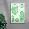 The Grass is Still Green contemporary wall art print by cloud.cb - sold by DROOL