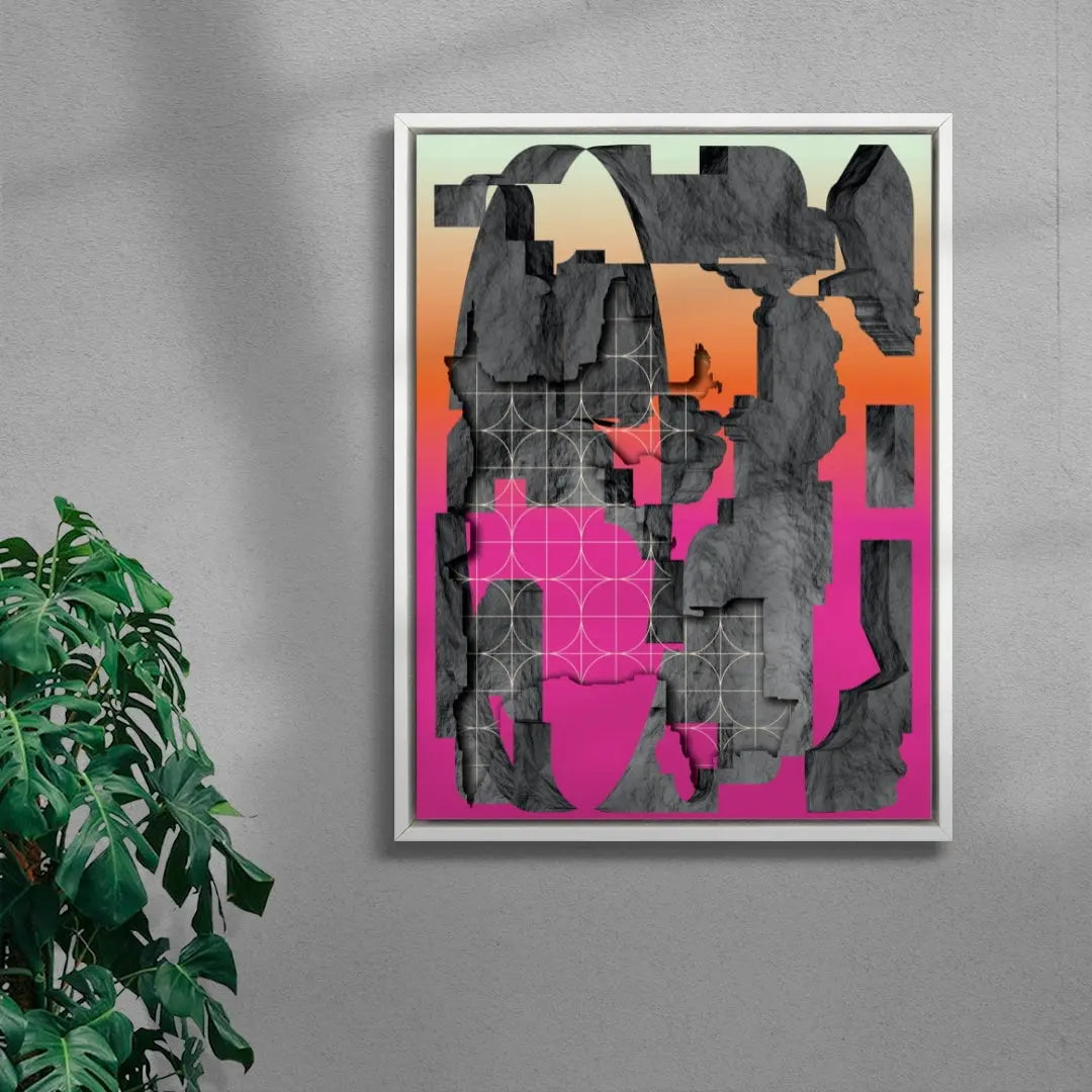 Worldbuilding contemporary wall art print by Klara Troost - sold by DROOL