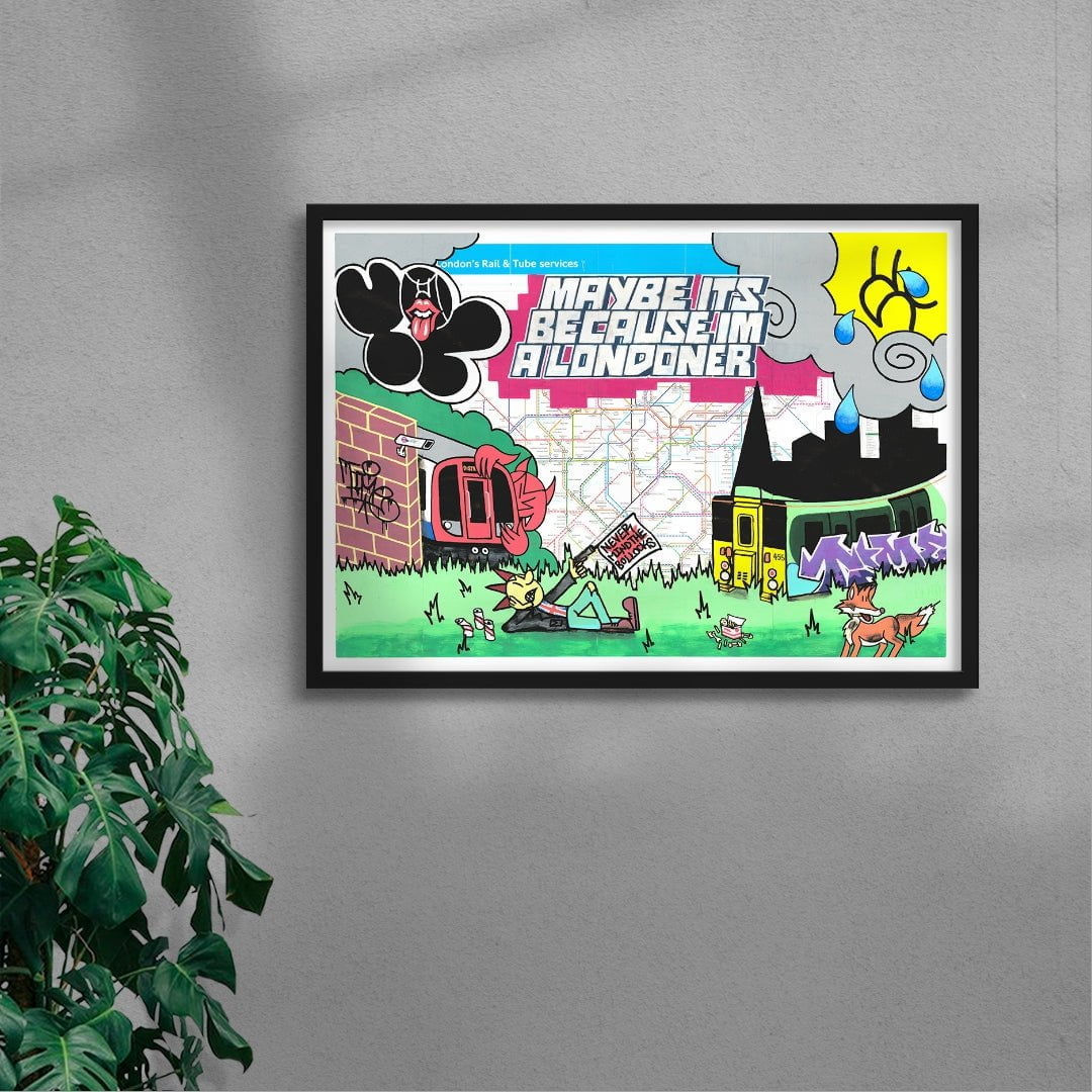 Time In The City: London contemporary wall art print by Time - sold by DROOL