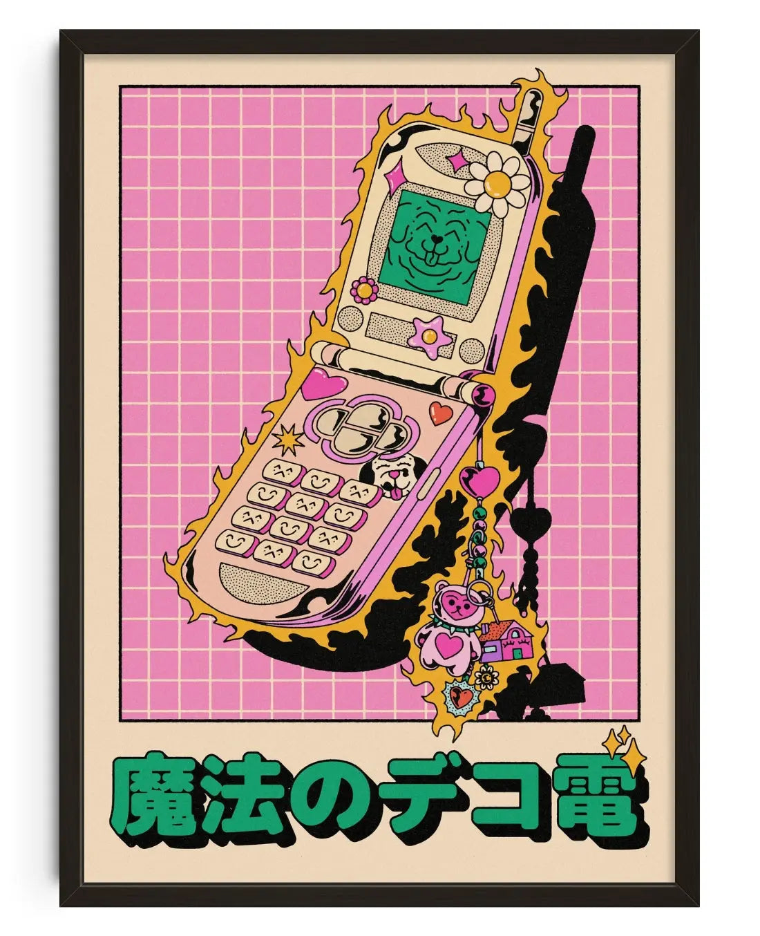 Dekoden Phone contemporary art print by Azaazelus - sold by DROOL