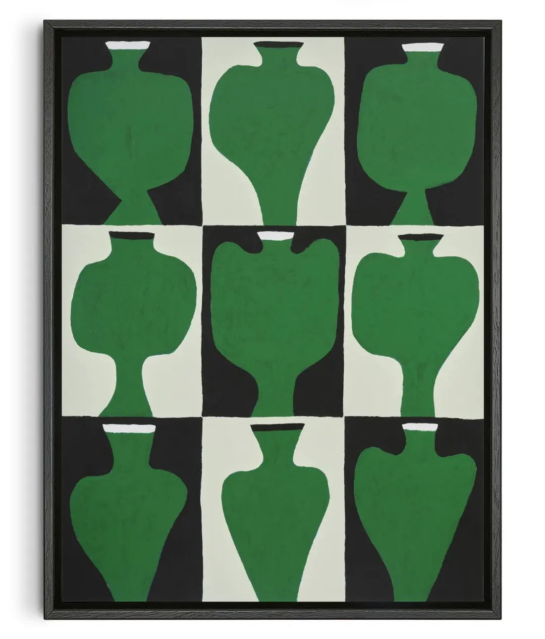 Vases x9 contemporary wall art print by Colby Edwards - sold by DROOL