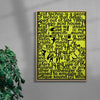 Wikipedia contemporary wall art print by Ignorance1 - sold by DROOL