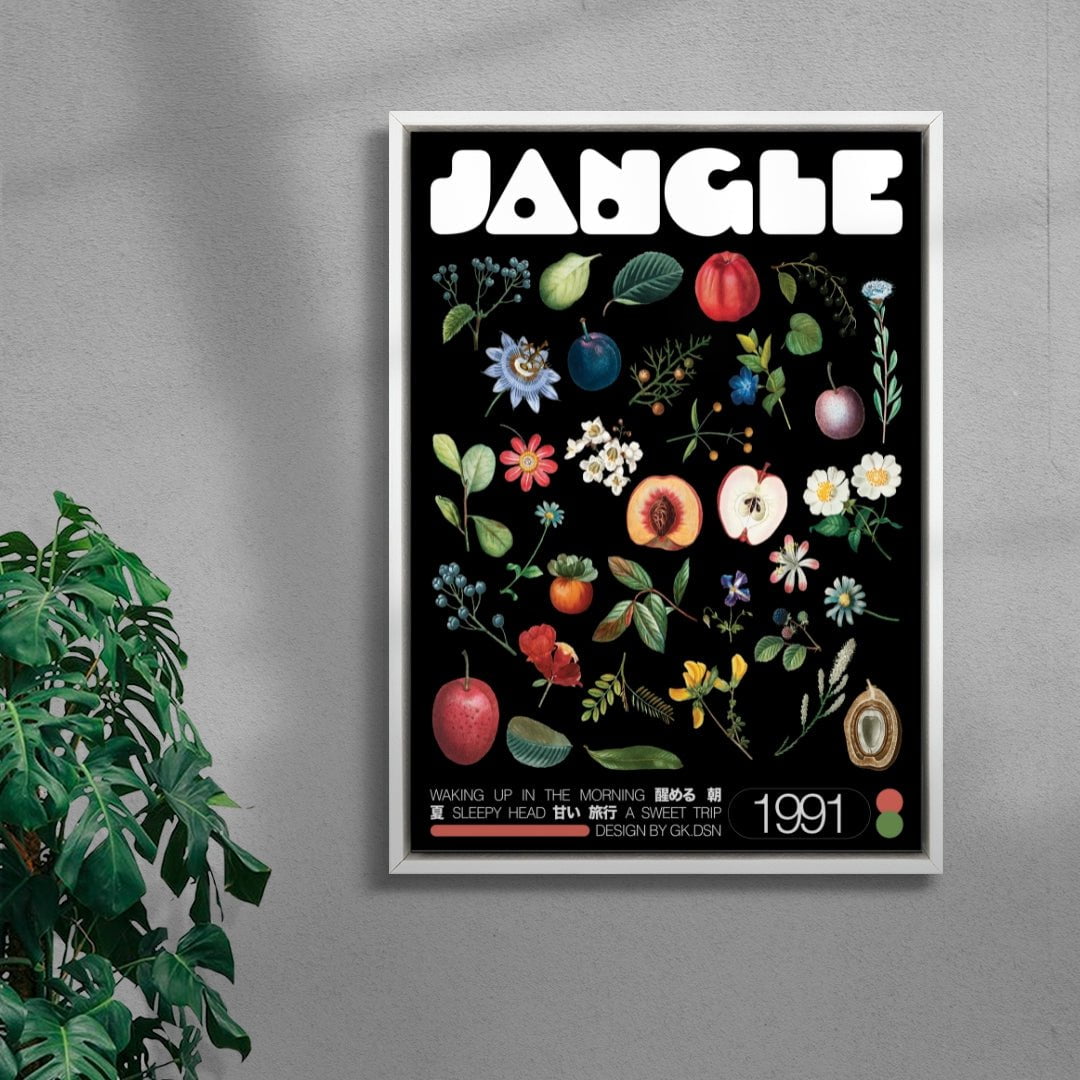 JANGLE contemporary wall art print by George Kempster - sold by DROOL
