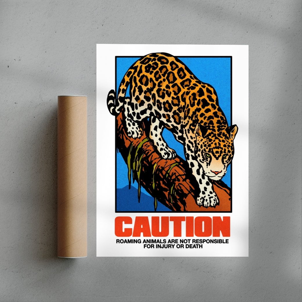 Roaming Animals contemporary wall art print by Othman Zougam - sold by DROOL