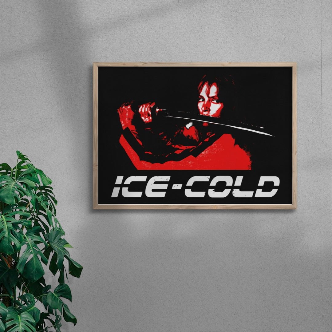 ICE-COLD contemporary wall art print by Utsav Verma - sold by DROOL