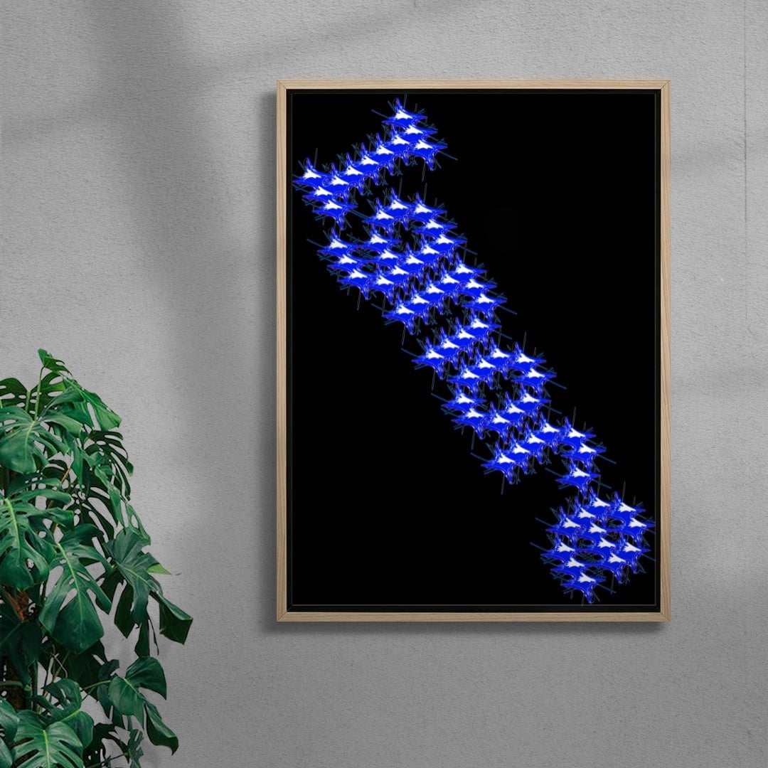 Poster 148 - Ignore contemporary canvas art print by Gang Buron-Yi - sold by DROOL