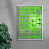 Poster 19 contemporary canvas art print by Gang Buron-Yi - sold by DROOL