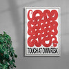Touch At Own Risk contemporary wall art print by Alexander Khabbazi - sold by DROOL