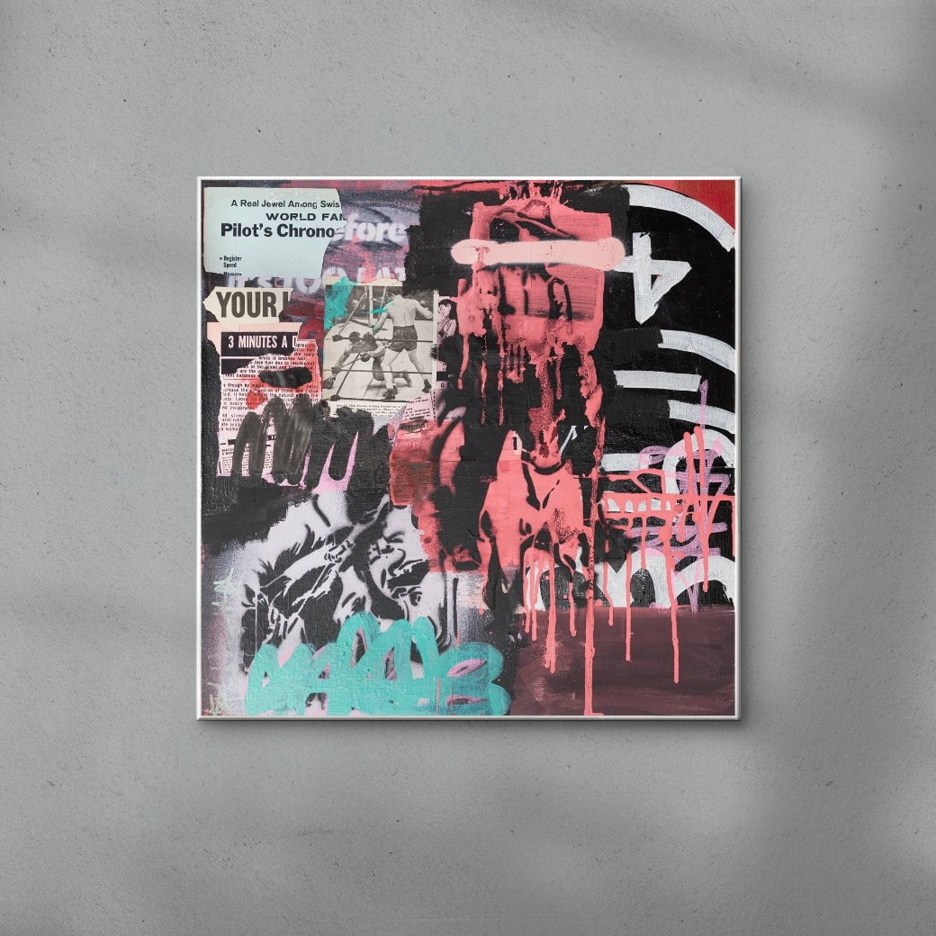 Here and Now contemporary wall art print by Caitlin Flood-Molyneux - sold by DROOL