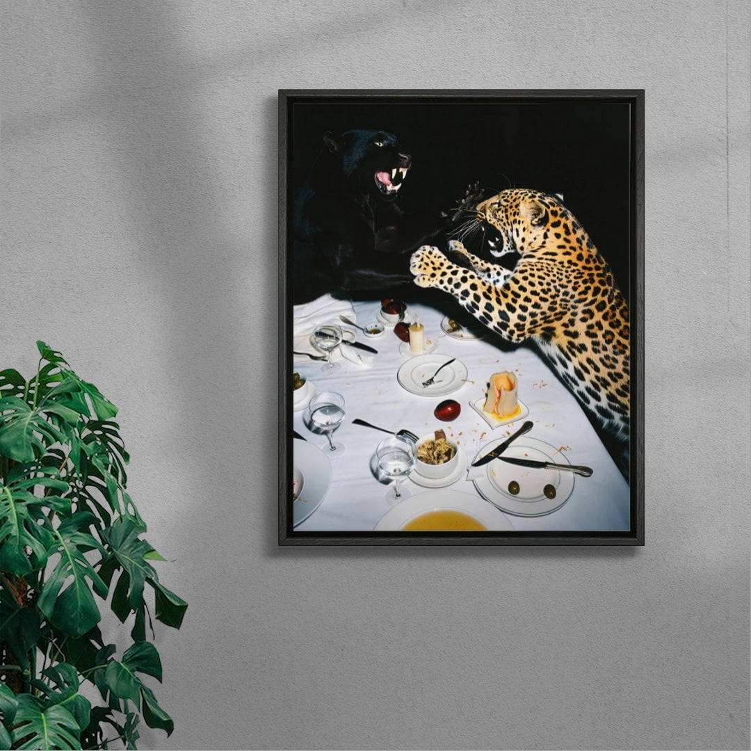 WHO'S PAYING? contemporary wall art print by Ces XC - sold by DROOL