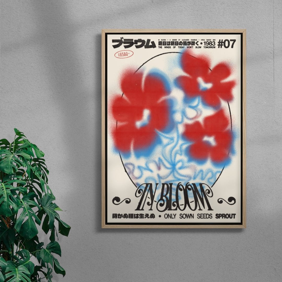 In Bloom contemporary wall art print by Alexander Khabbazi - sold by DROOL