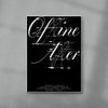 Offline contemporary wall art print by Pangram Pangram Foundry - sold by DROOL