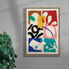 Paper Garden contemporary wall art print by Stell Paper - sold by DROOL