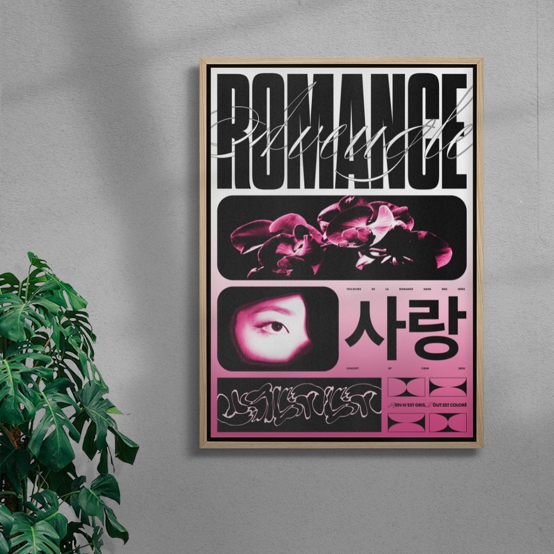 Romance Aveugle contemporary wall art print by RIM Atelier - sold by DROOL