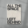 ALL THE SPACE contemporary wall art print by Brad Mead - sold by DROOL