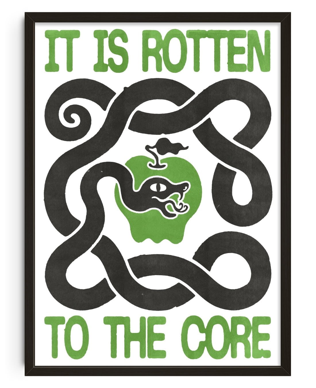 ROTTEN TO THE CORE contemporary wall art print by Alexander Khabbazi - sold by DROOL