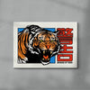 Beware of Tiger contemporary wall art print by Othman Zougam - sold by DROOL