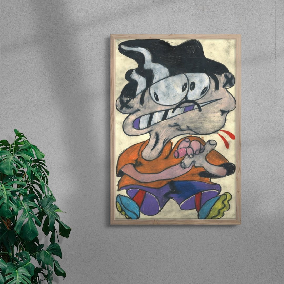 Eddy contemporary wall art print by Austin Ansbro - sold by DROOL
