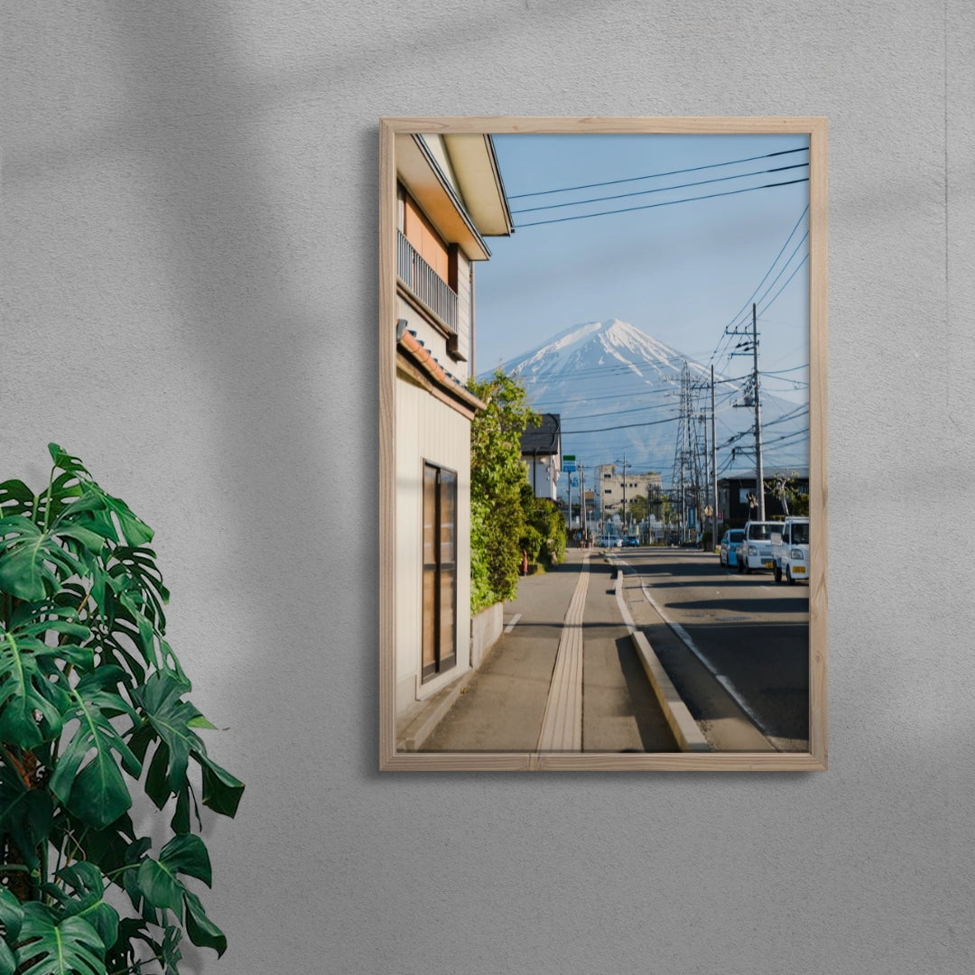 Fuji Avenue contemporary wall art print by Simon Ribadeneira - sold by DROOL