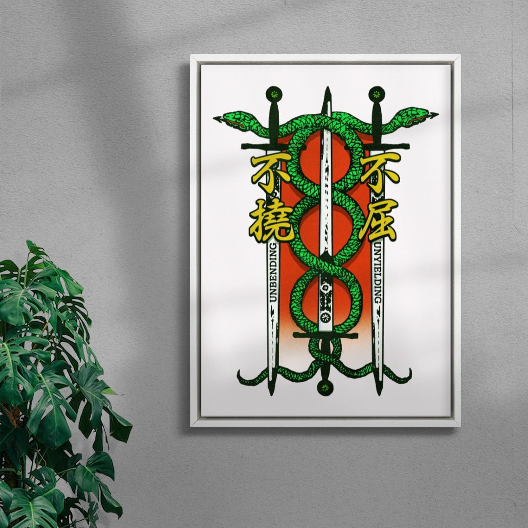 Unbending and Unyielding contemporary wall art print by Othman Zougam - sold by DROOL