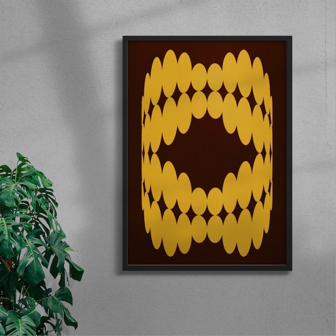 Web-Head 3 contemporary wall art print by Edan Strachan - sold by DROOL