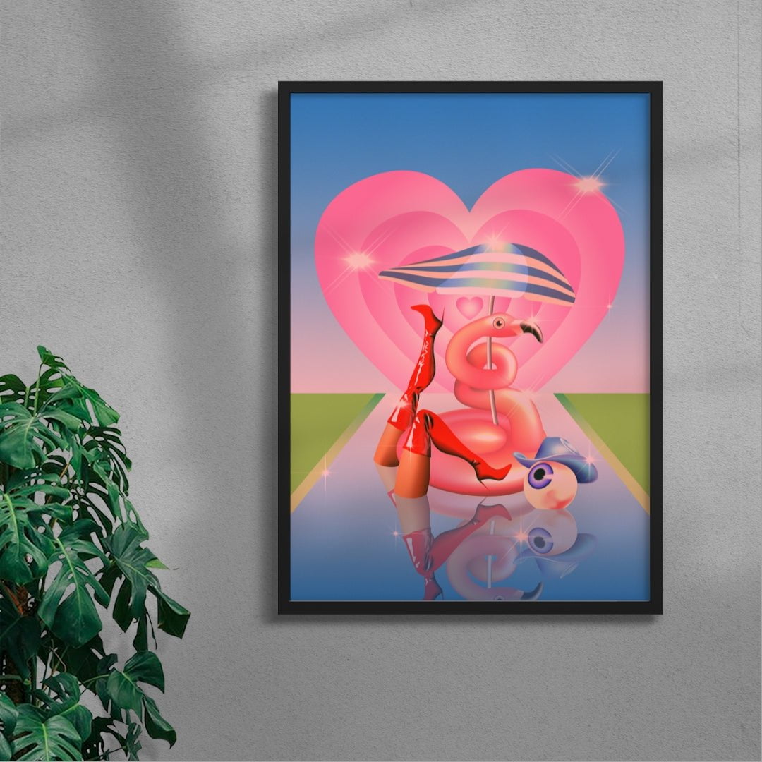 Relaxation in the Sun contemporary wall art print by Paulina Almira - sold by DROOL