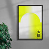 Sun contemporary wall art print by John Schulisch - sold by DROOL