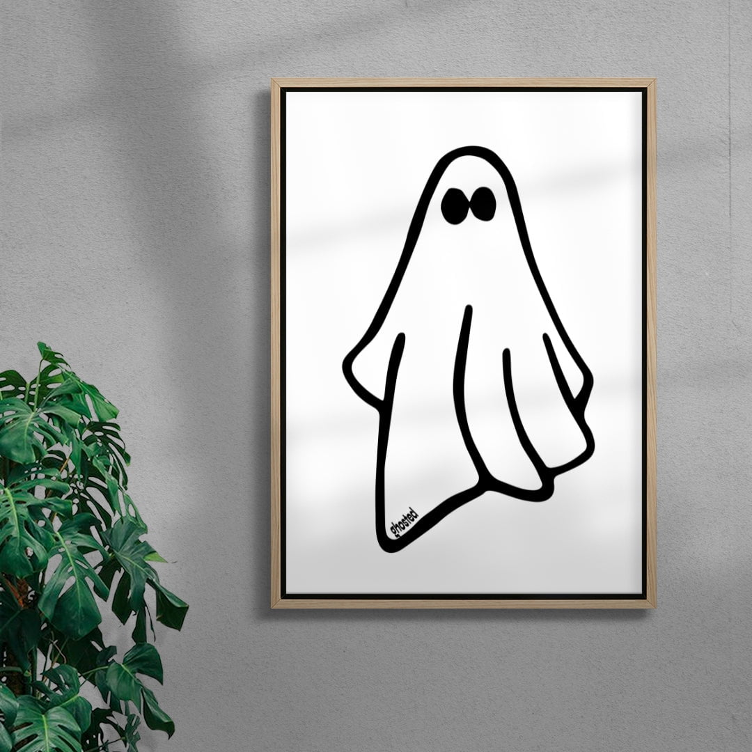 Ghosted contemporary wall art print by Adam Foster - sold by DROOL