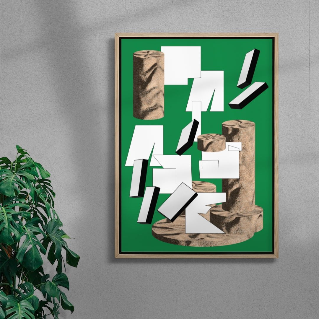 Paisaje contemporary wall art print by Naia Escribano - sold by DROOL