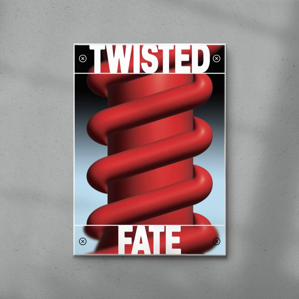 Twisted Fate contemporary wall art print by Sheyi Adebayo - sold by DROOL