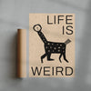 Life Is Weird contemporary wall art print by David Schmitt - sold by DROOL