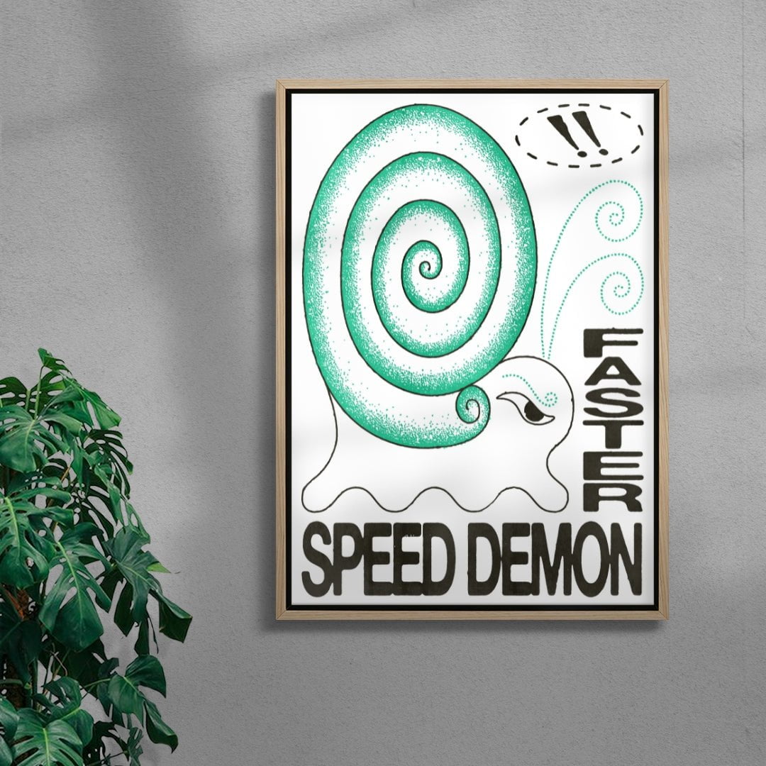 Speed Demon contemporary wall art print by Alexander Khabbazi - sold by DROOL